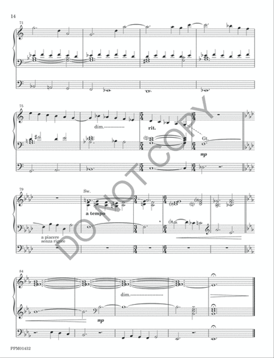 Communion Organ scores gallery preview page 17