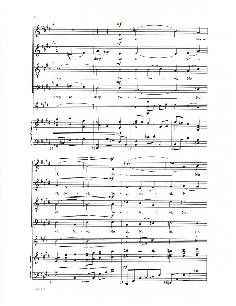 The First Noel - Huish 4-Part scores gallery preview page 4