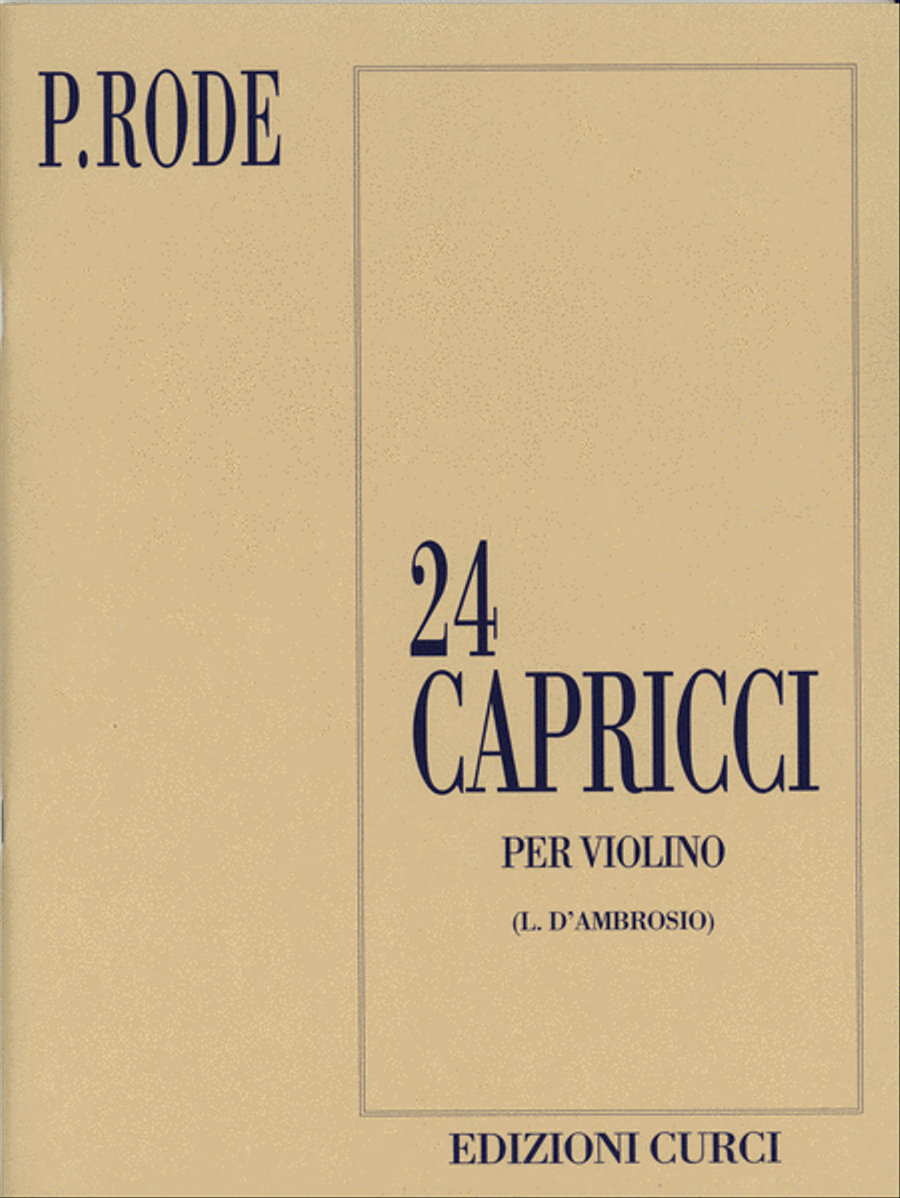 24 Capricci 24 Capricci Violin Solo scores gallery preview page 1