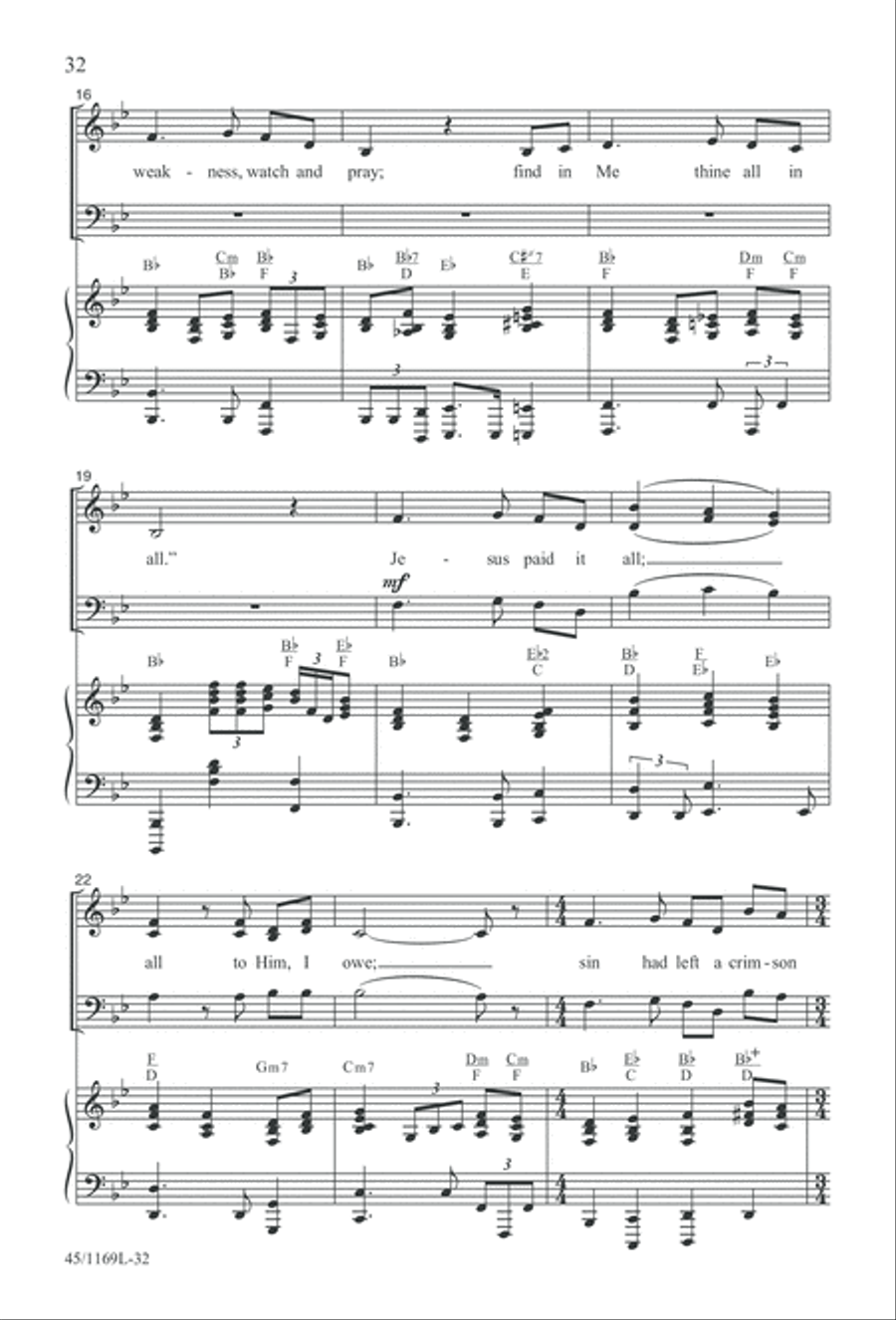 Simply Southern Gospel 3-Part scores gallery preview page 32