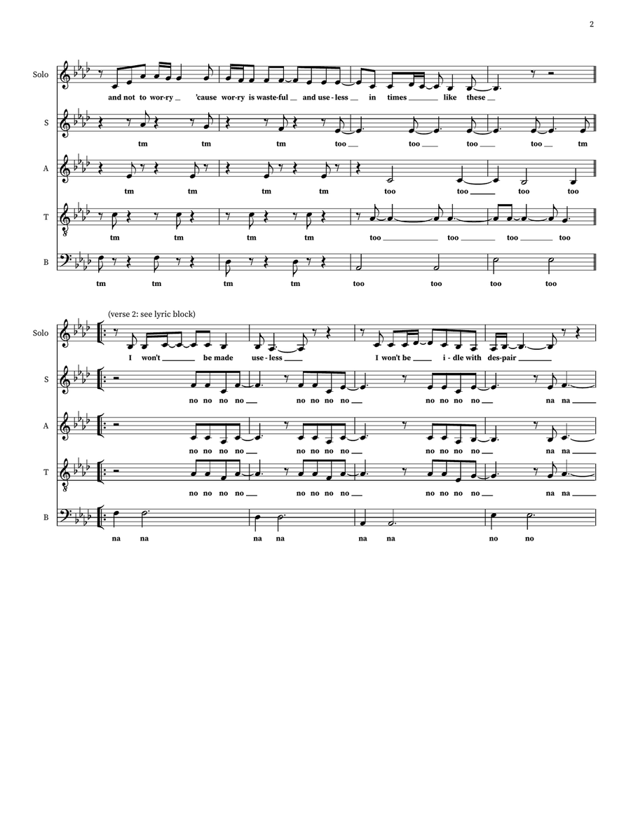 Hands Hands 4-Part scores gallery preview page 2