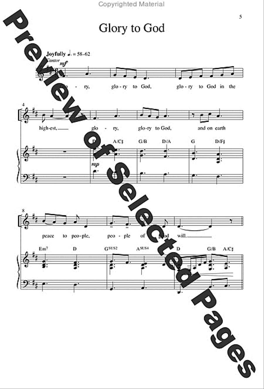 Mass from Age to Age - Choral / Accompaniment edition 4-Part scores gallery preview page 4