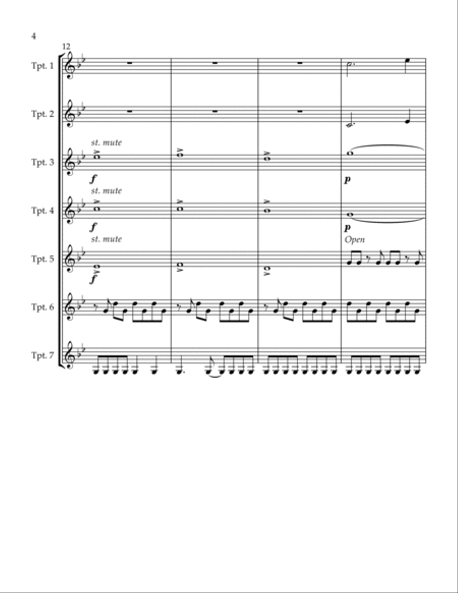 Rick And Morty Trumpet Solo scores gallery preview page 4