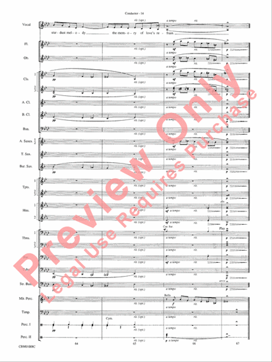 Star Dust Star Dust Concert Band scores gallery preview page 17