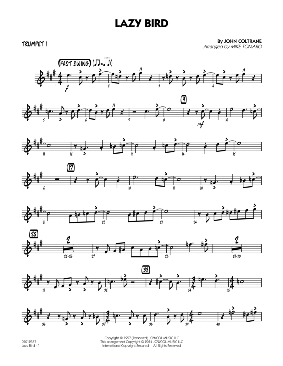 John coltrane trumpet top