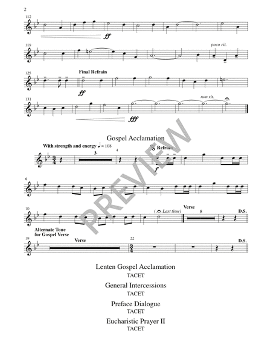Mass of Creation - Brass and Timpani edition 3-Octaves scores gallery preview page 11