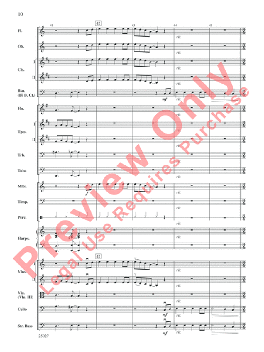 Selections form Tim Burton's Corpse Bride Full Orchestra scores gallery preview page 11
