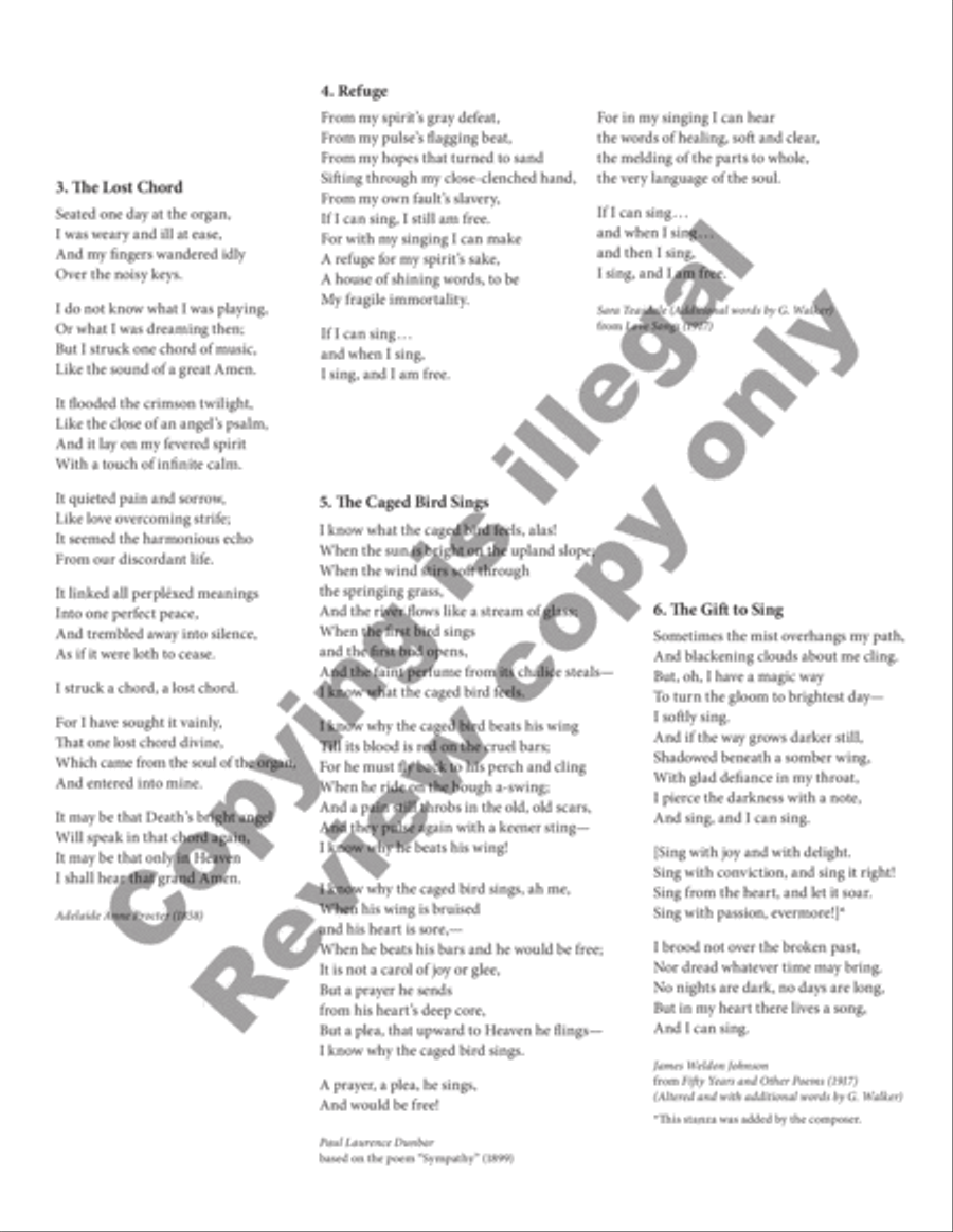 Sing Evermore! (Choral Score) Divisi scores gallery preview page 6