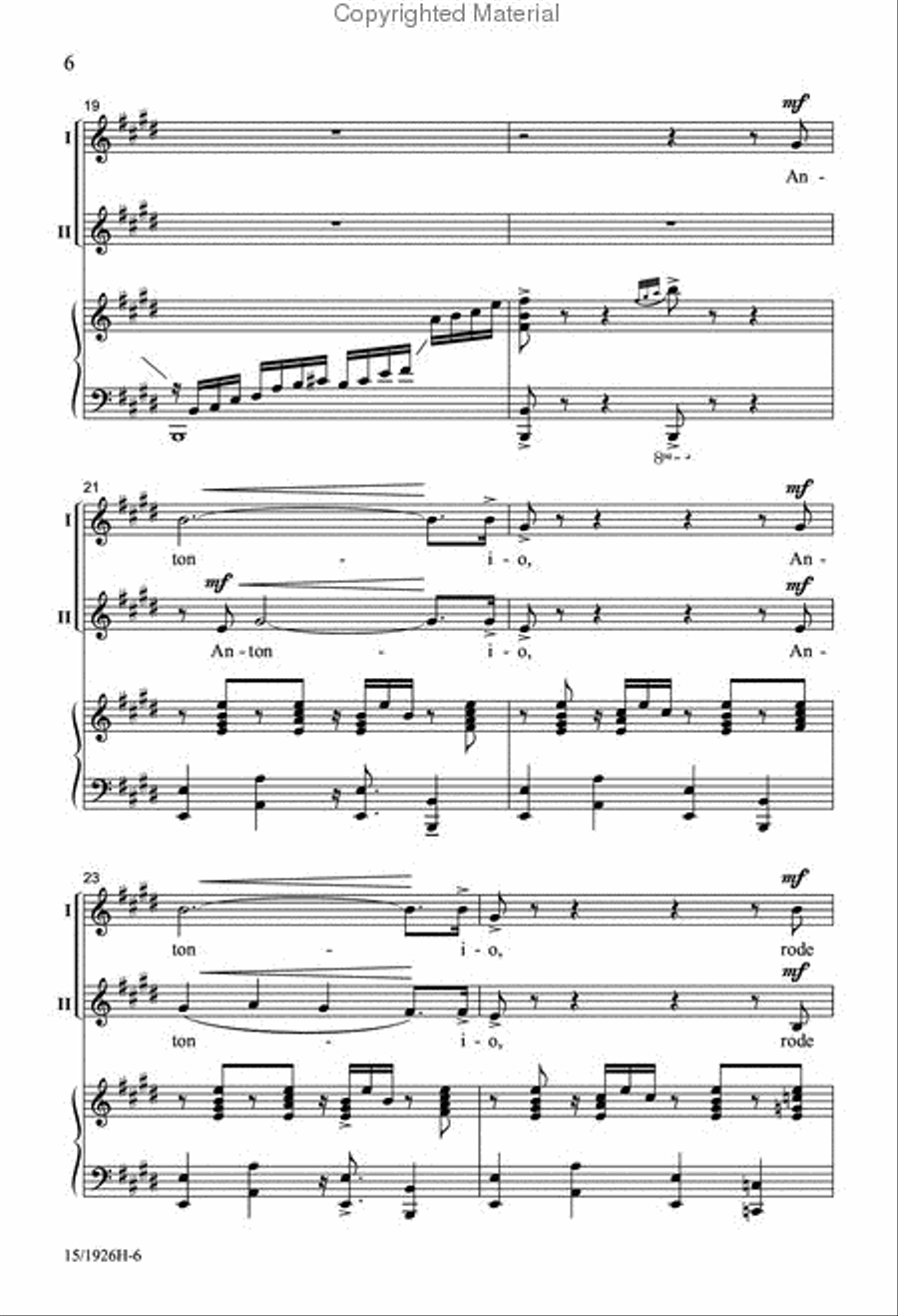 Antonio 2-Part scores gallery preview page 5