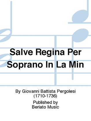Book cover for Salve Regina Per Soprano In La Min
