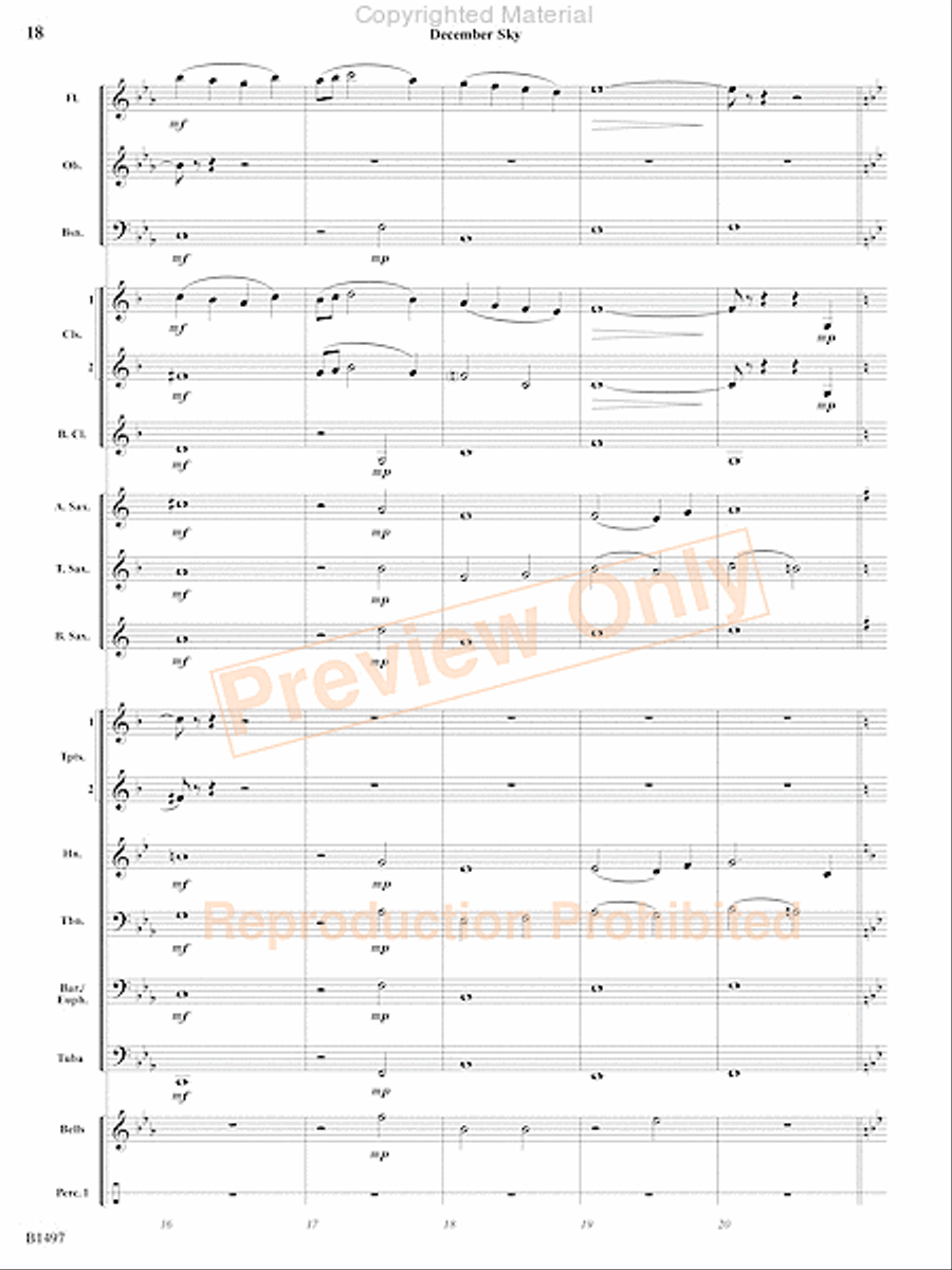 Curtain Up! Concert Band scores gallery preview page 15