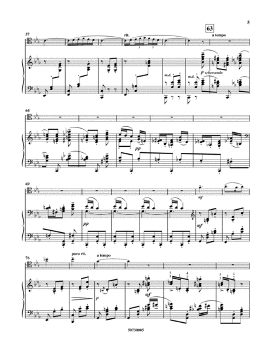 Serenade, Op. 3, No. 5 Piano Accompaniment scores gallery preview page 3