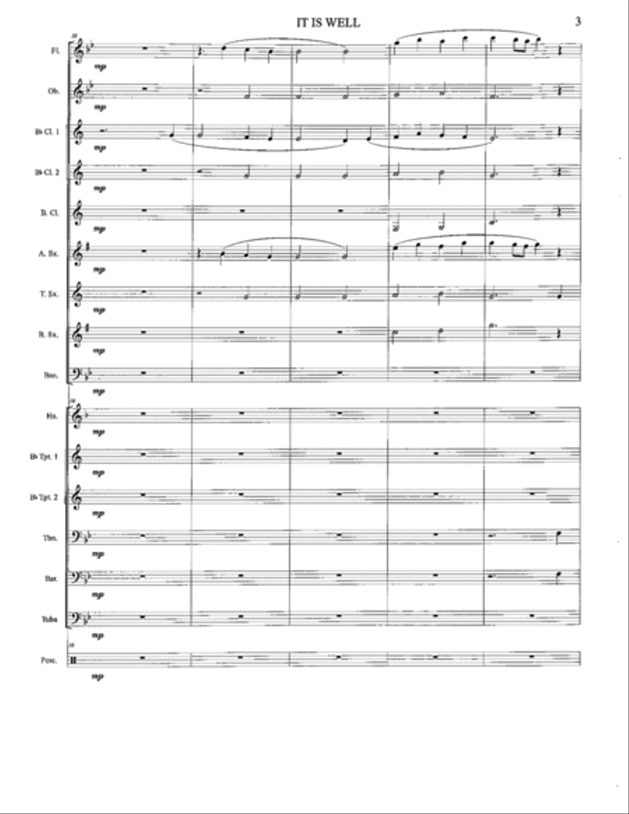 IT IS WELL Concert Band scores gallery preview page 3
