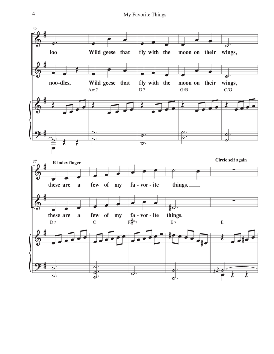 My Favorite Things 2-Part scores gallery preview page 4