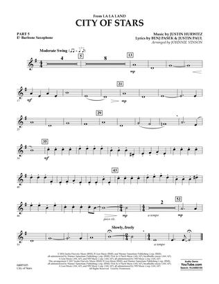 City of Stars (from La La Land) - Pt.5 - Eb Baritone Saxophone