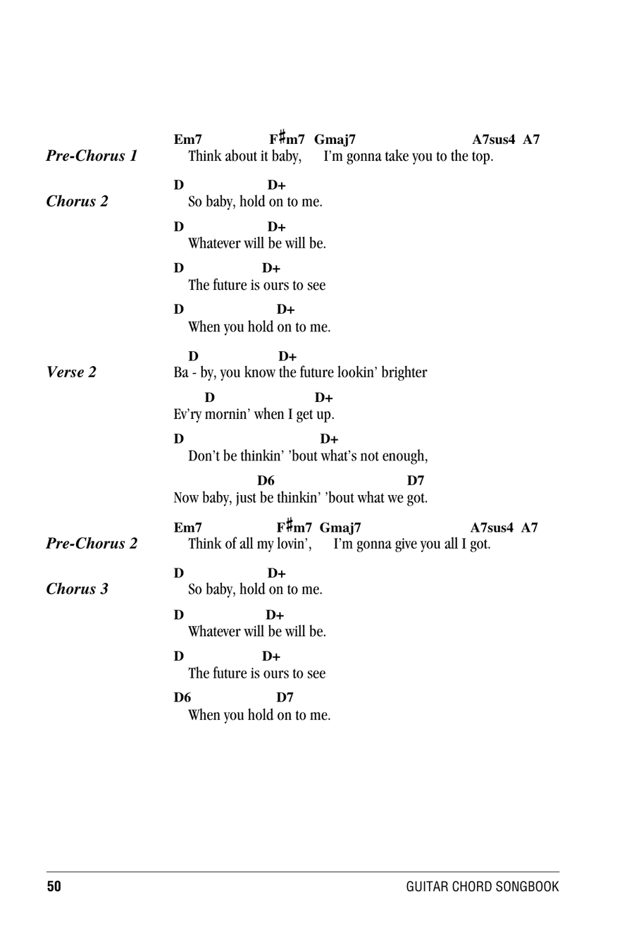 Baby Hold On Acoustic Guitar scores gallery preview page 2