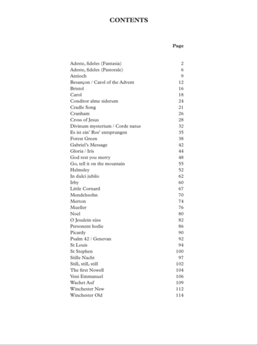 Oxford Hymn Settings for Organists: Advent and Christmas Organ Solo scores gallery preview page 2