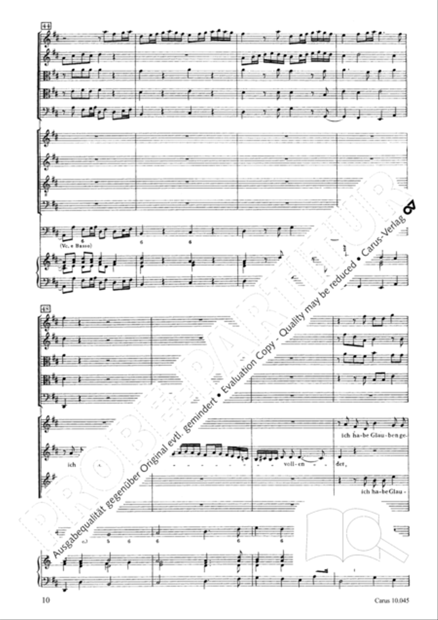 Die Zeit meines Abschieds ist vorhanden 4-Part scores gallery preview page 11