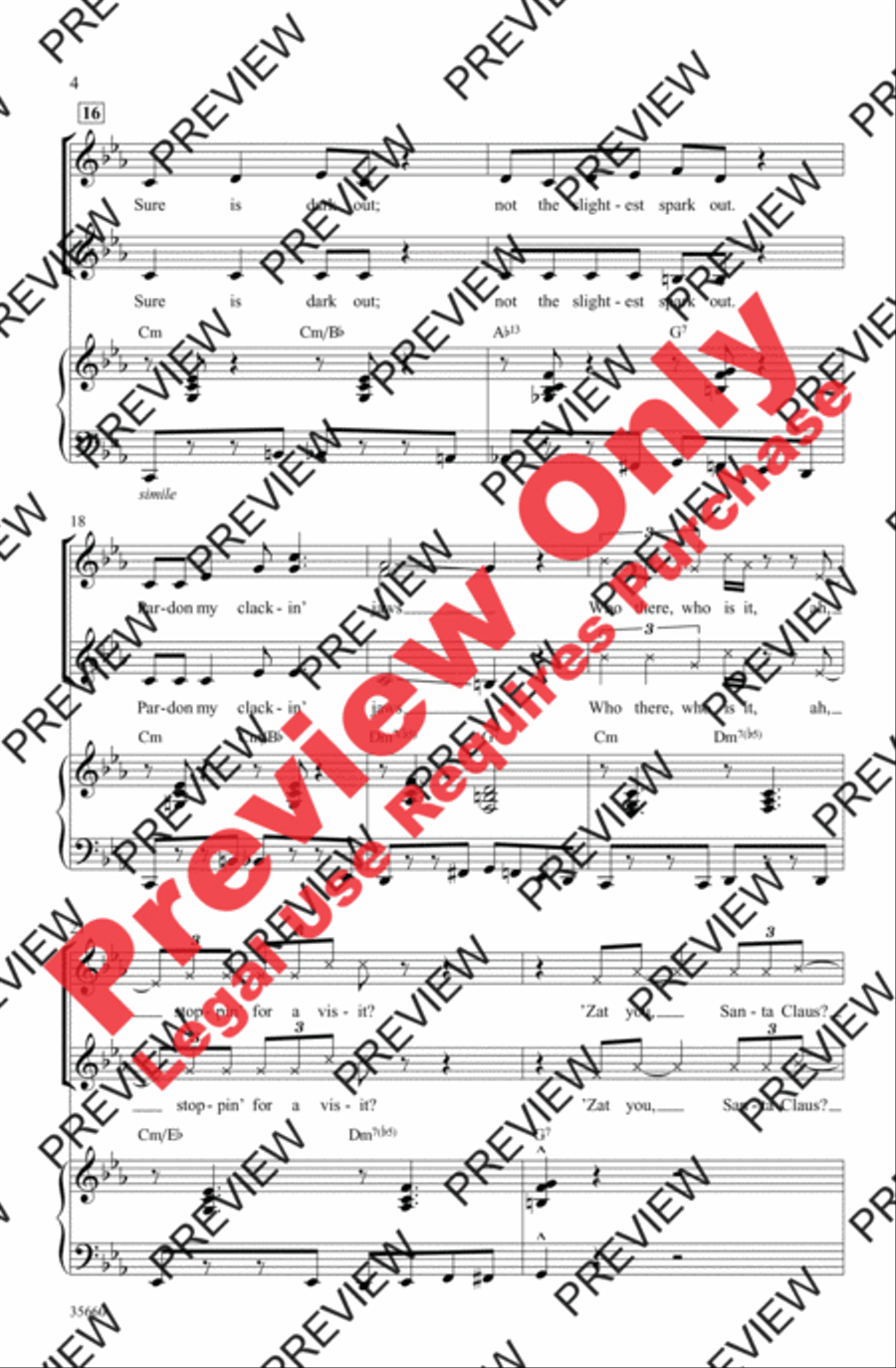 'Zat You, Santa Claus? Women's Choir scores gallery preview page 4
