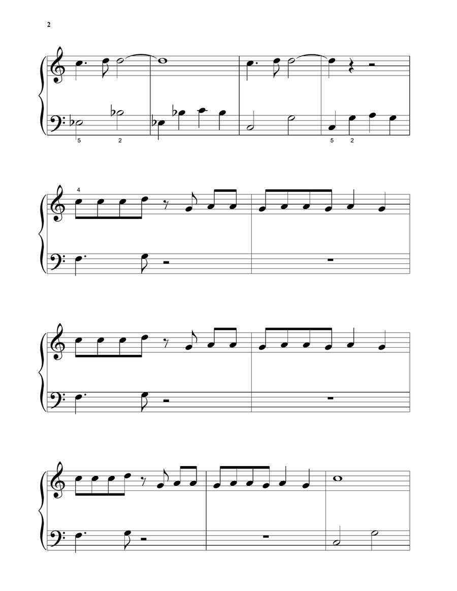 Linus And Lucy Piano Solo scores gallery preview page 2