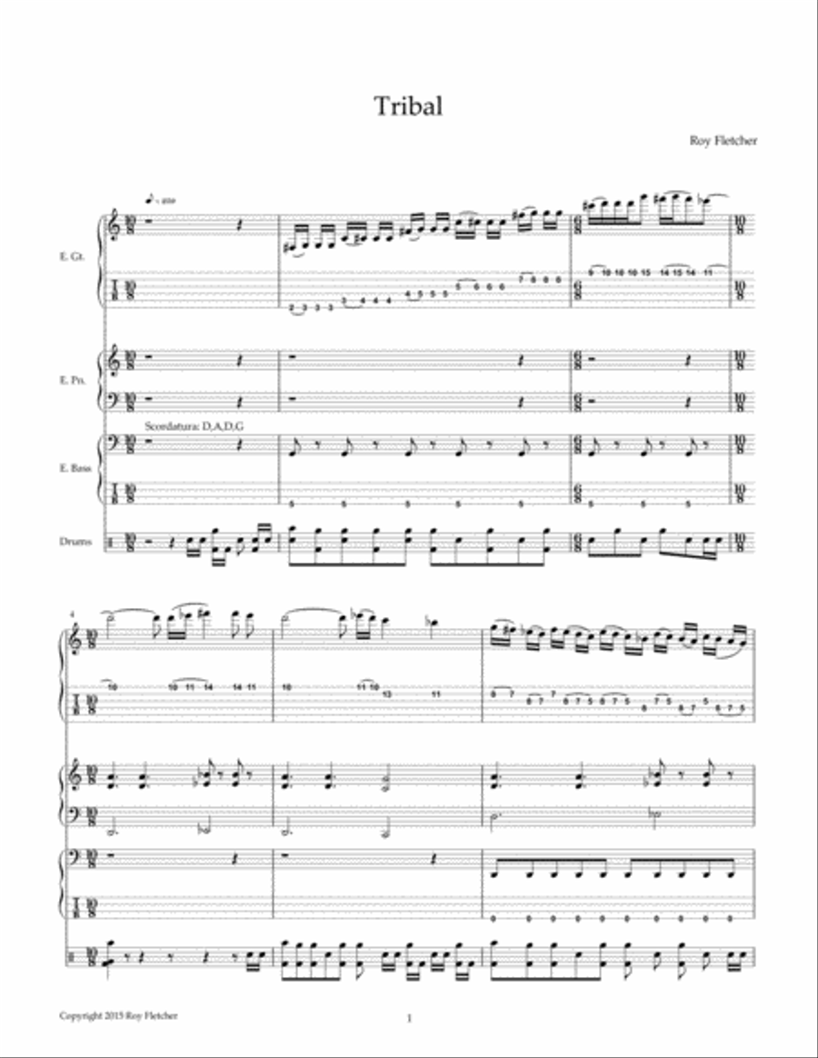 Tribal Small Ensemble scores gallery preview page 1