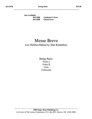 Messe Brève - String Parts