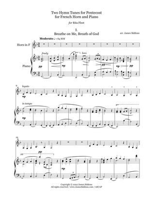 Two Hymn Tunes for Pentecost for French Horn and Piano