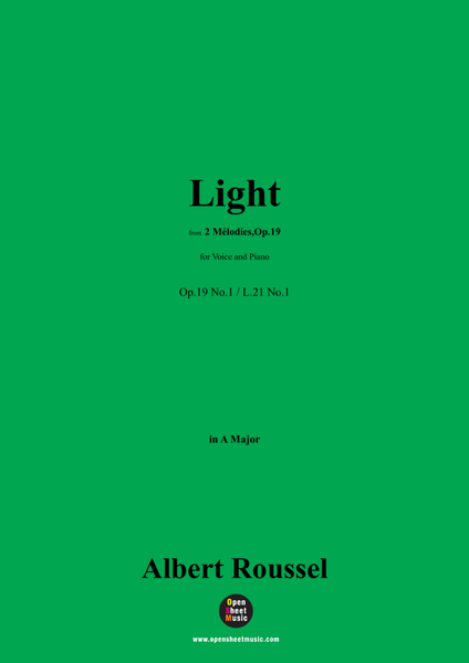 A. Roussel-Light,Op.19 No.1,in A Major