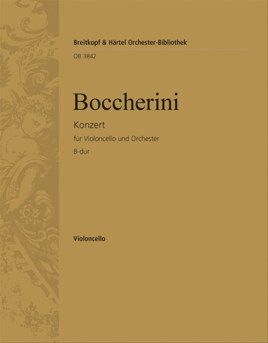 Violoncello Concerto in B flat major Orchestra scores gallery preview page 1