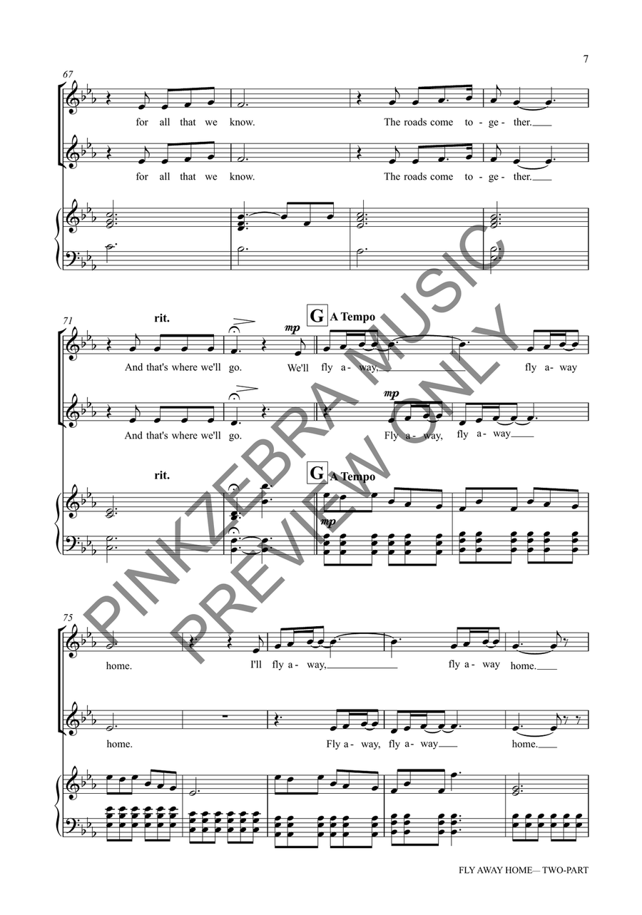 Fly Away Home (Two-Part) 2-Part scores gallery preview page 8