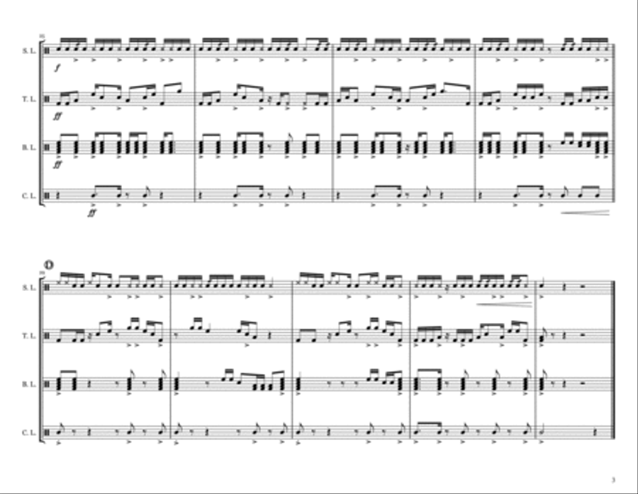 Line of Fire Marching Band scores gallery preview page 3