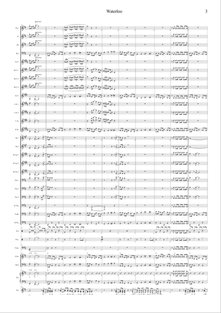 Waterloo Concert Band scores gallery preview page 3