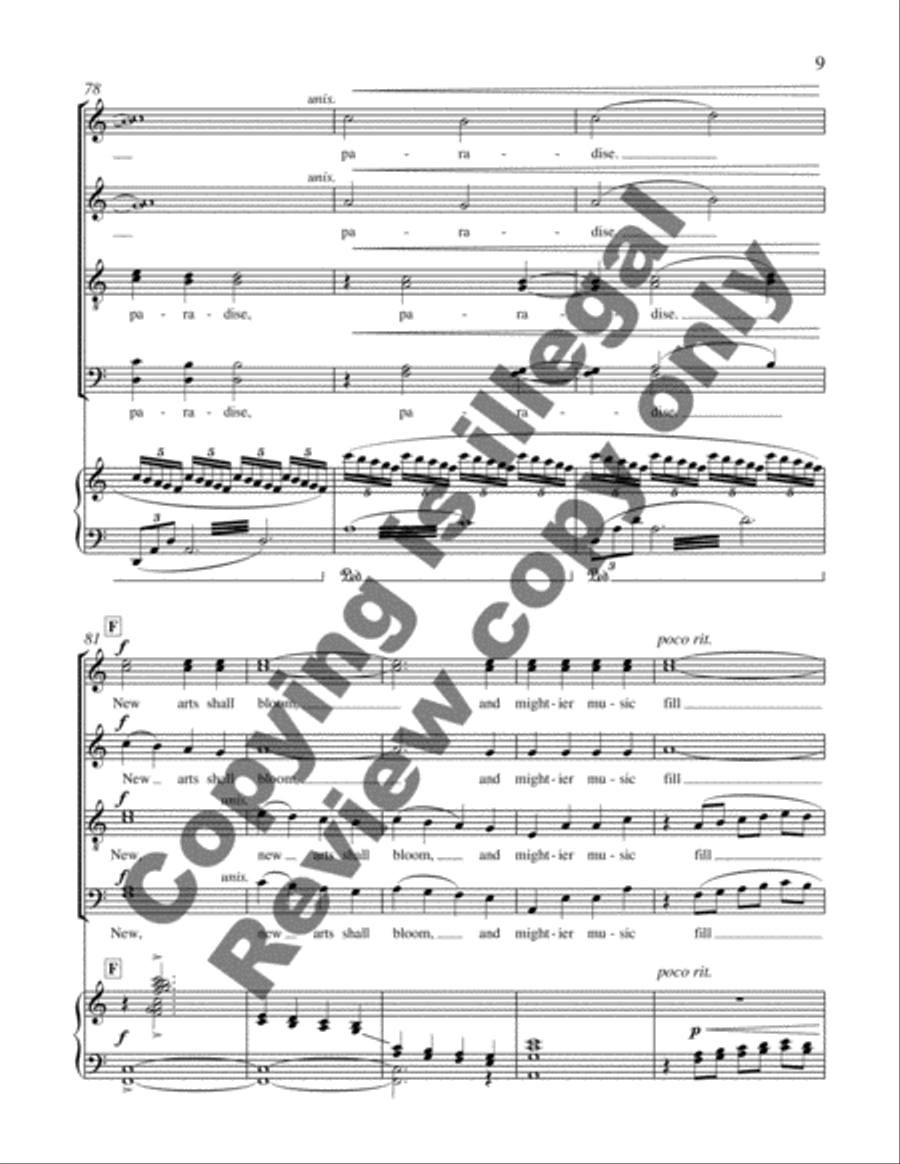 Every Life Shall Be a Song Divisi scores gallery preview page 11