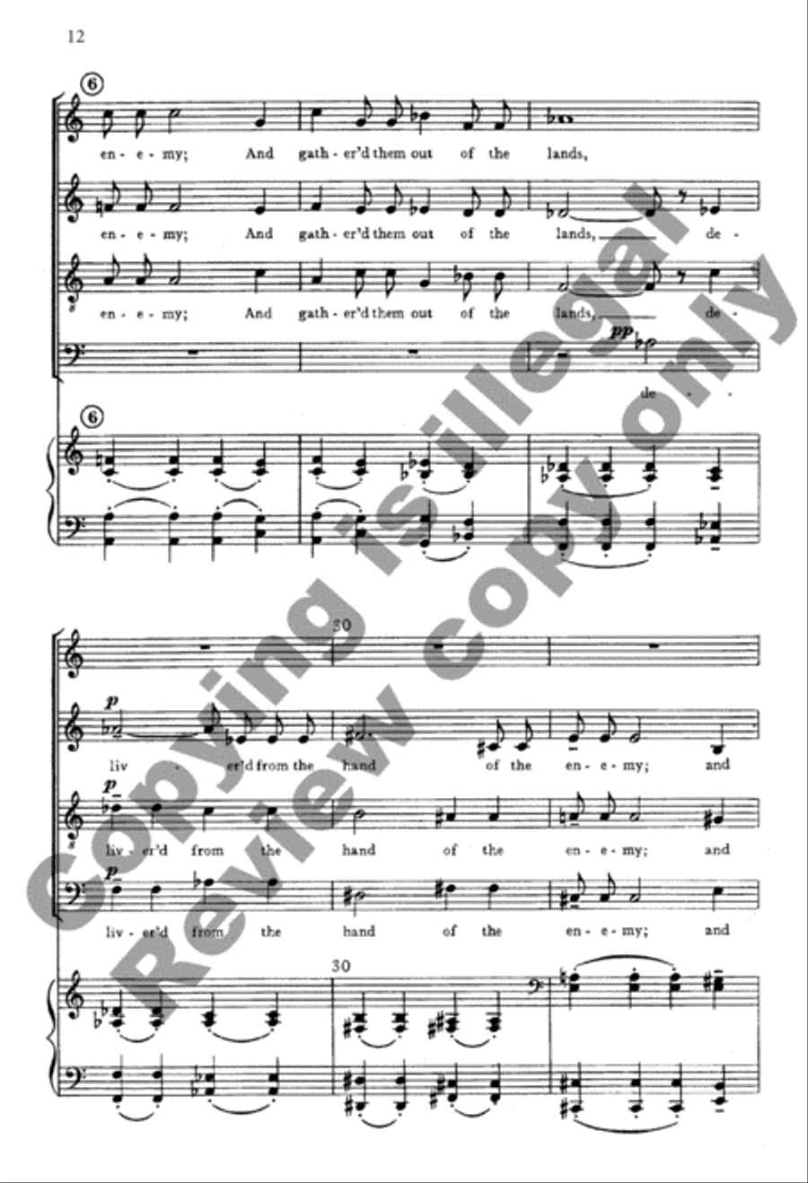 A Psalm Of Thanksgiving A Psalm Of Thanksgiving 4-Part scores gallery preview page 12