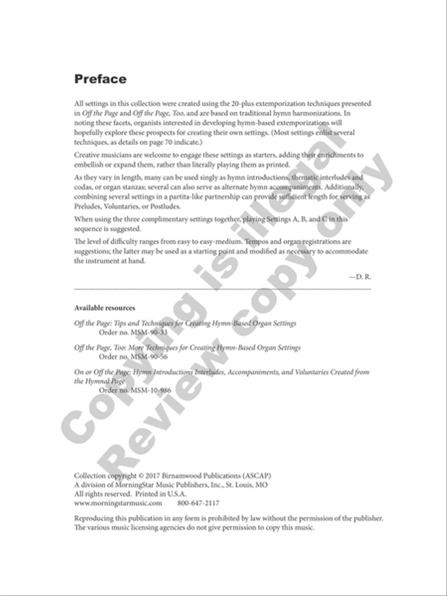 36 Flexible Hymn-Based Extemporizations Organ scores gallery preview page 34