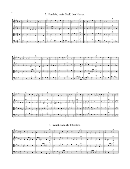 Bach Four-Part Chorales - 36 in Set (for String Quartet) image number null