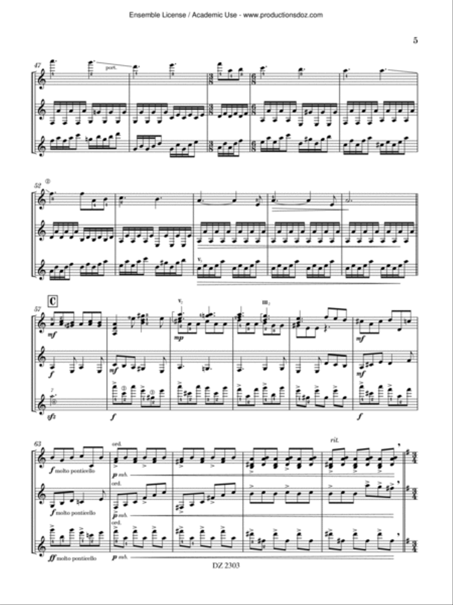 Toccata-Humoresque Guitar Ensemble scores gallery preview page 6