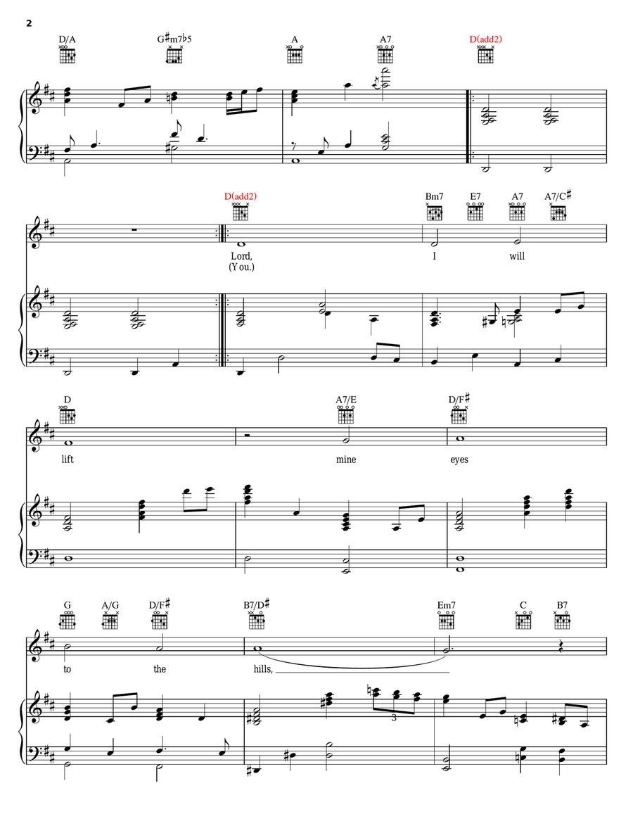 Total Praise Piano, Vocal, Guitar scores gallery preview page 2