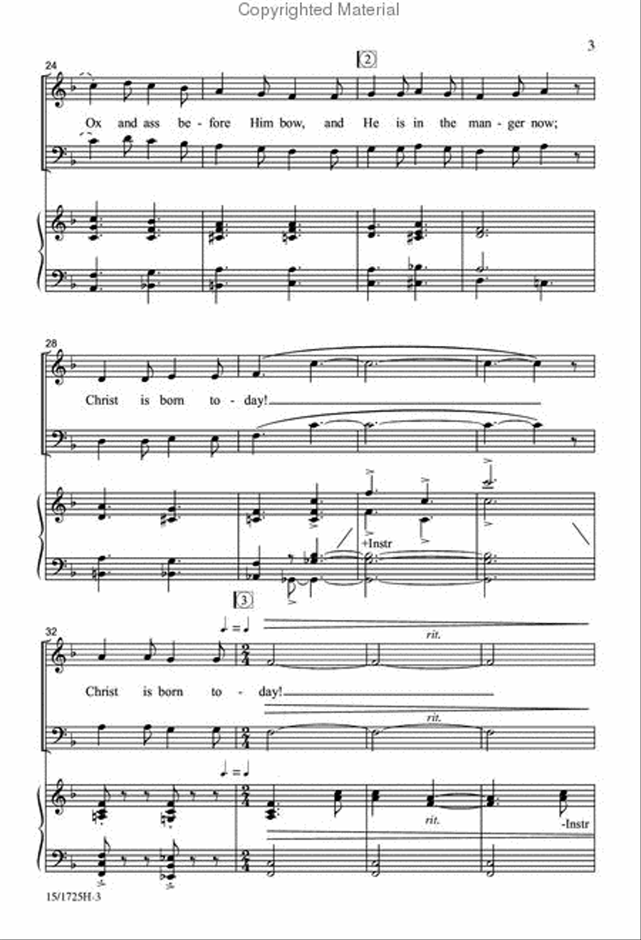 Canticle of Carols 3-Part scores gallery preview page 4