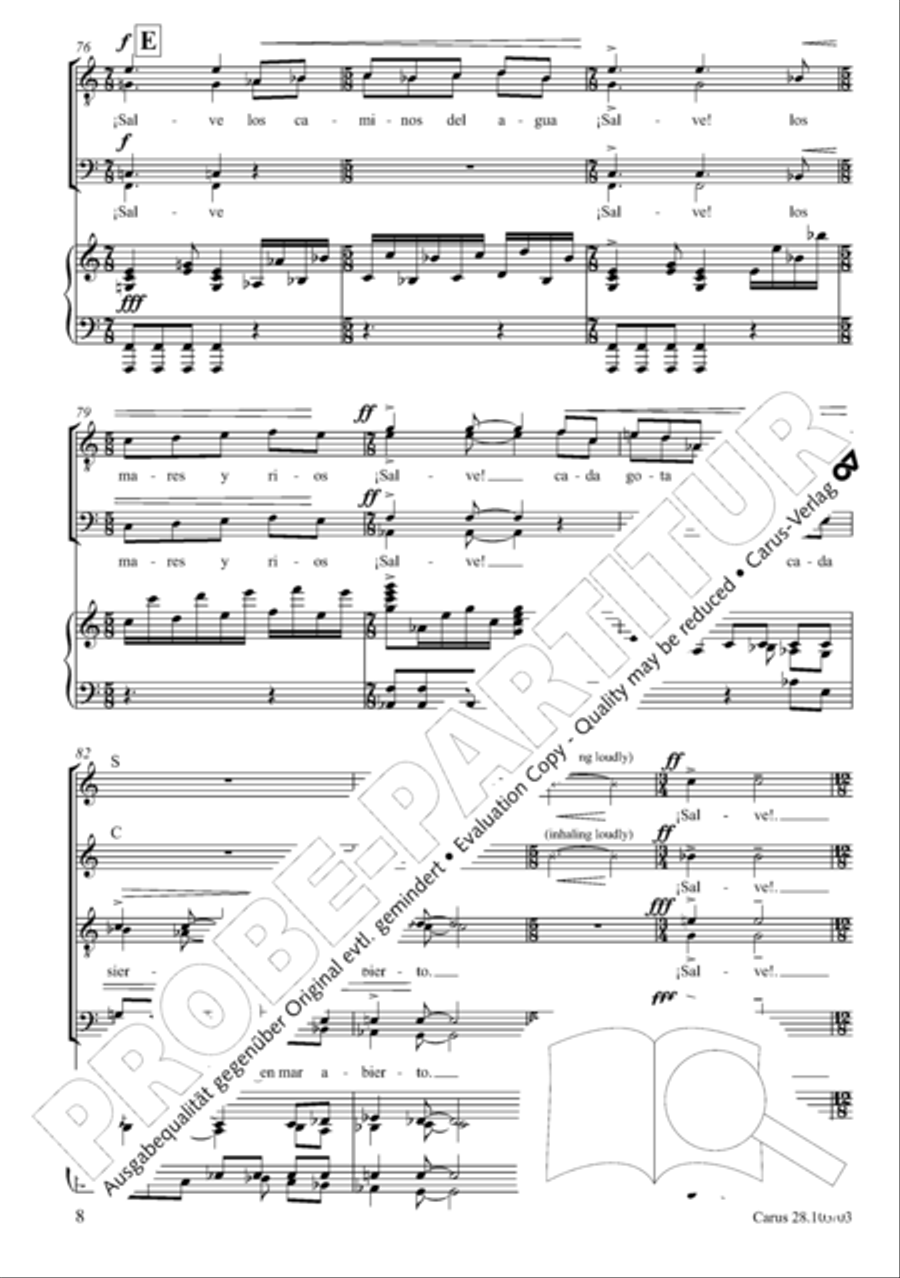 Water Water 4-Part scores gallery preview page 23