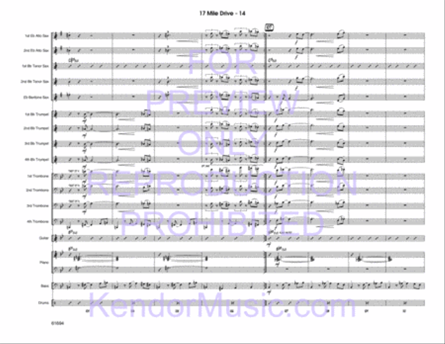 17 Mile Drive Jazz Ensemble scores gallery preview page 15