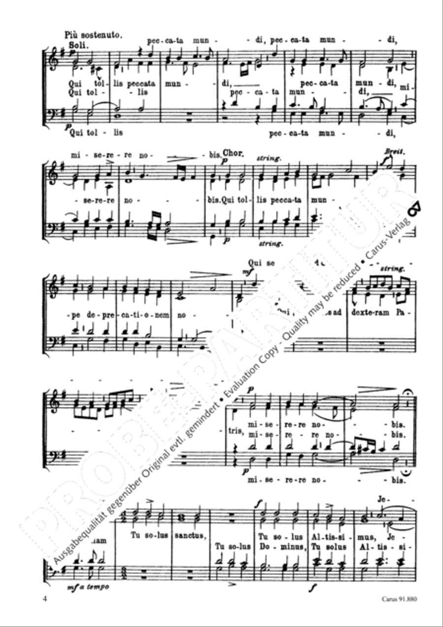 Missa Sine Nomine 4-Part scores gallery preview page 5