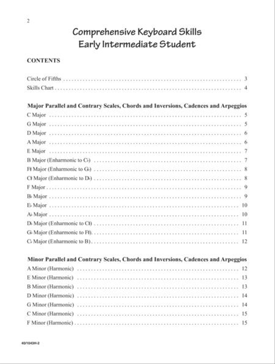 Noona Comprehensive Keyboard Skills Early Intermediate Student