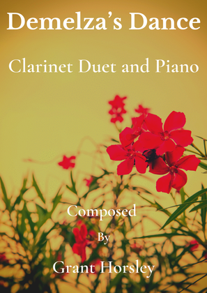 Book cover for "Demelza's Dance" For Clarinet Duet and Piano