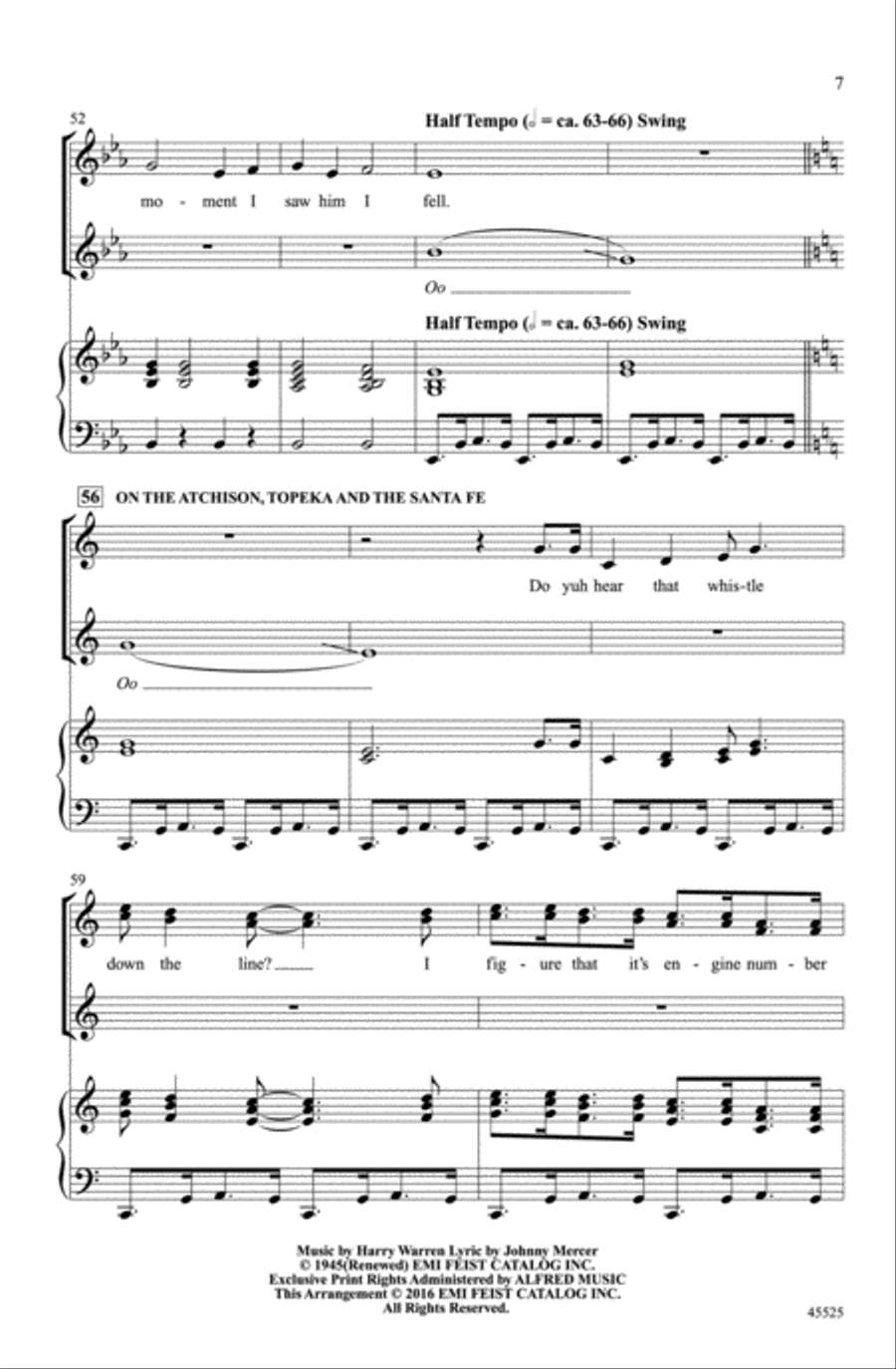 A Tribute to Judy Garland Choir scores gallery preview page 6