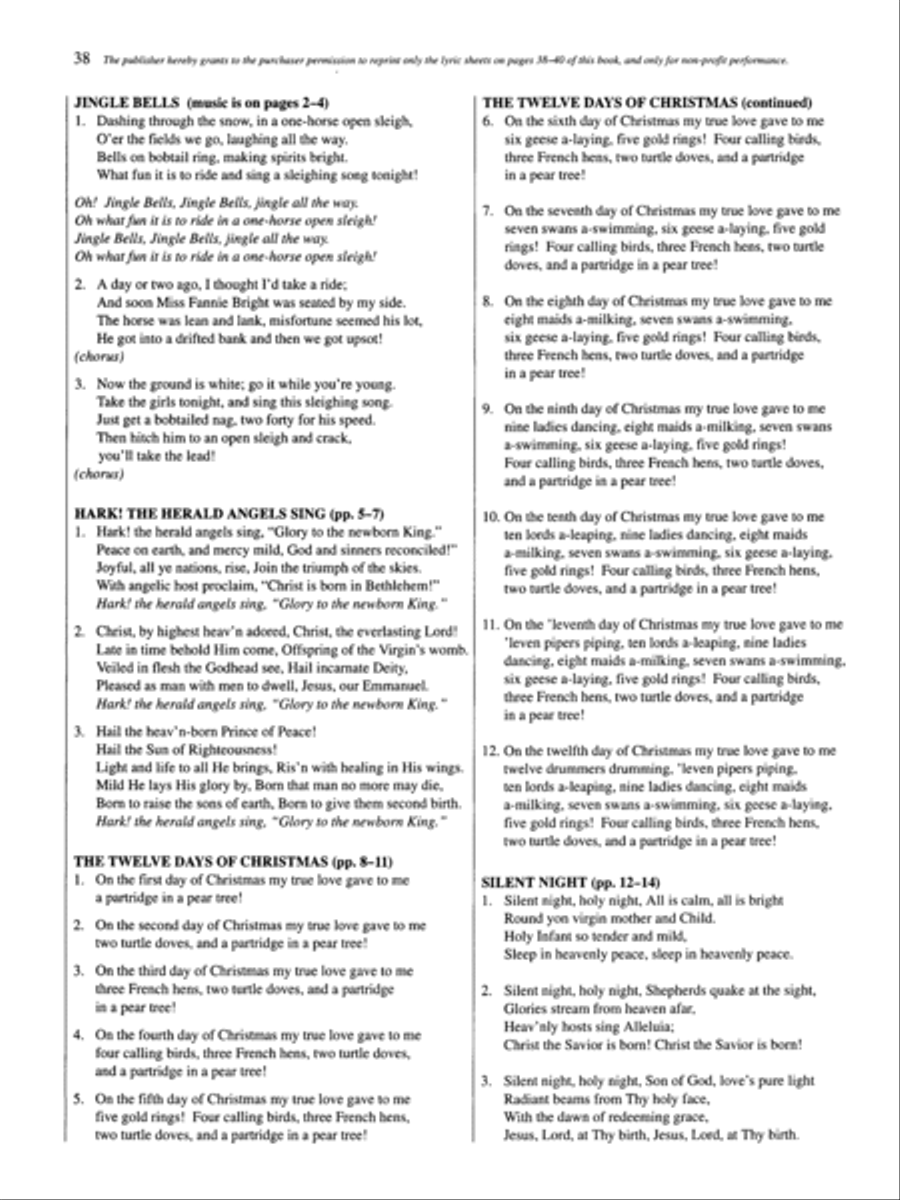 A Family Christmas Sing-Along Piano Solo scores gallery preview page 4