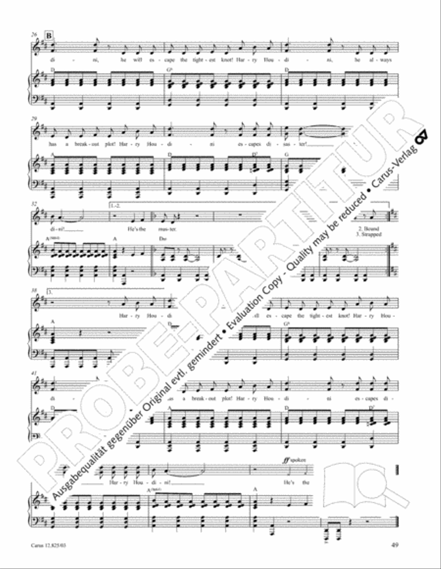 Circus Allegro Choir scores gallery preview page 50