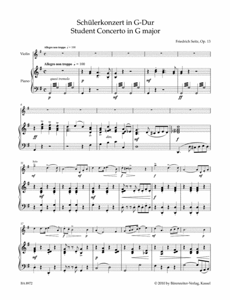 Concerto No. 2 G major op. 13