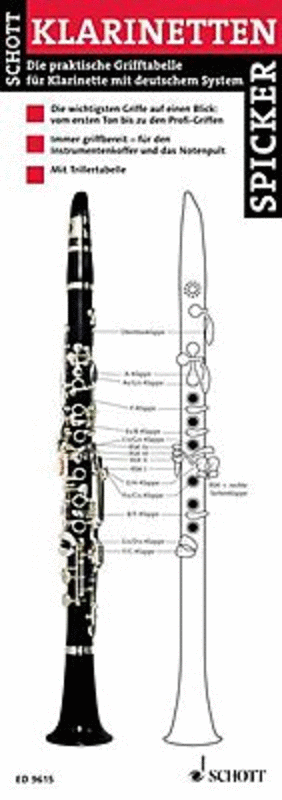 Schott Clarinet Fingering Chart