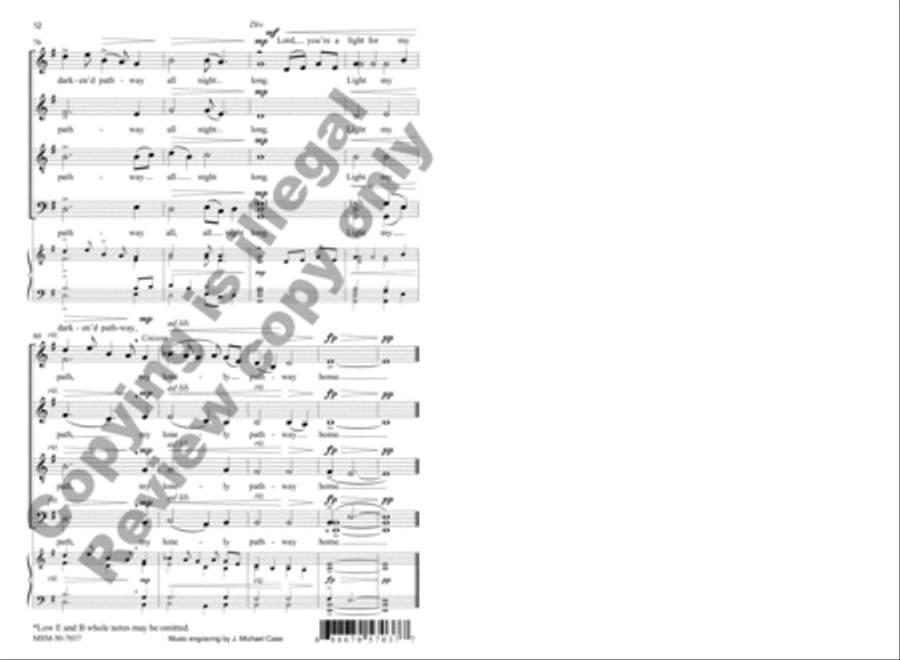 Your Word Is a Candle 4-Part scores gallery preview page 13